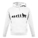 Evolution Of Man Pommel Horse unisex hoodie