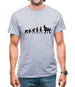 Evolution Of Man Pommel Horse Mens T-Shirt