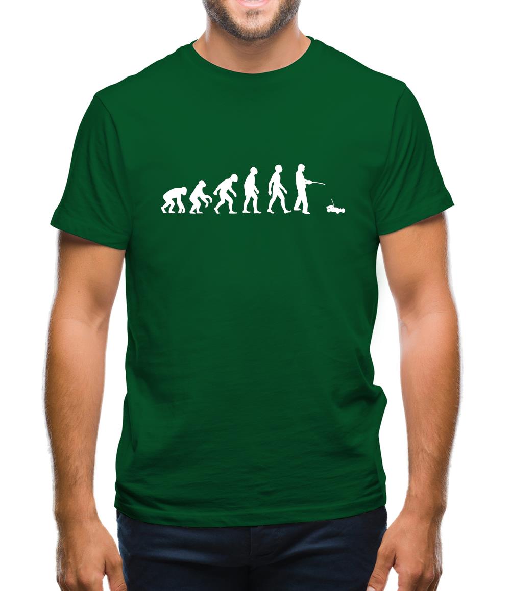 Evolution Of Man Remote Control Car Mens T-Shirt