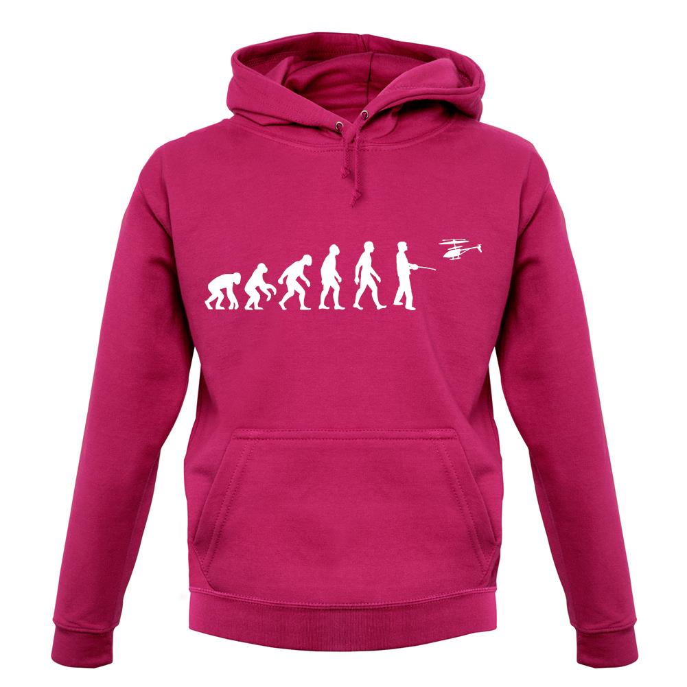 Evolution Of Man Remote Control Helicopter unisex hoodie