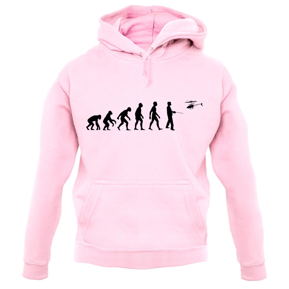 Evolution Of Man Remote Control Helicopter unisex hoodie