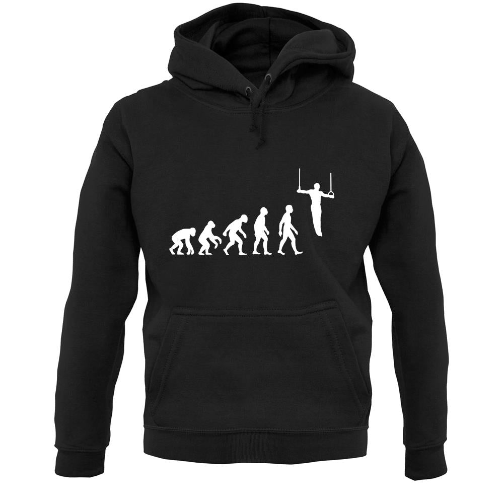 Evolution Of Man Rings Unisex Hoodie