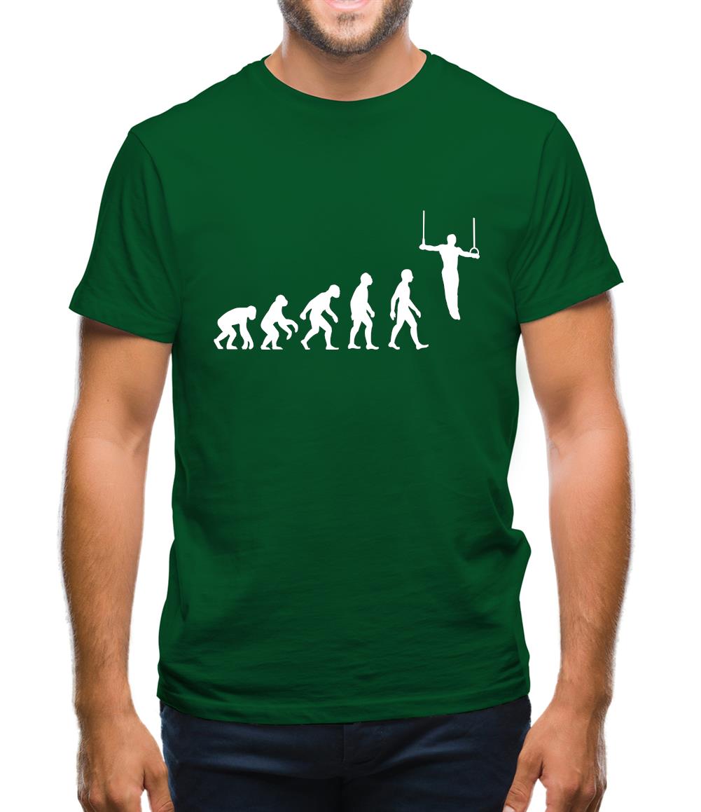 Evolution Of Man Rings Mens T-Shirt