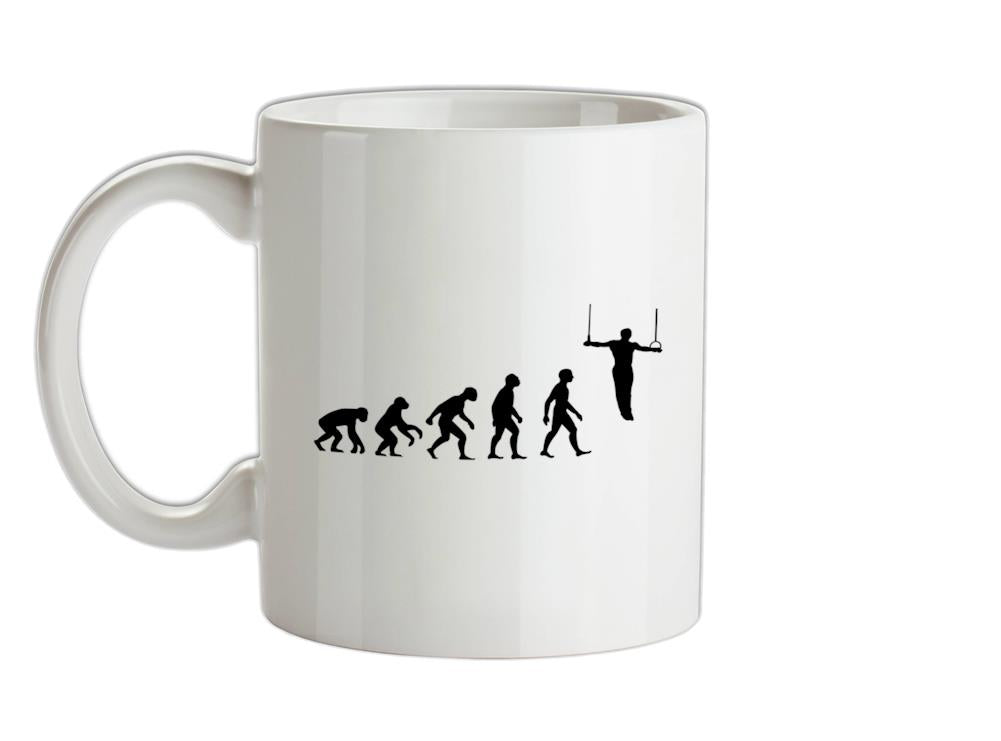 Evolution Of Man Rings Ceramic Mug