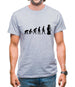 Evolution Of Man Robot Mens T-Shirt