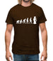 Evolution Of Man Robot Mens T-Shirt