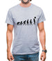 Evolution Of Man Rock Climbing Mens T-Shirt