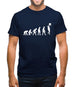 Evolution Of Man Rock Climbing Mens T-Shirt