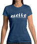 Evolution Of Man Roller Derby Womens T-Shirt