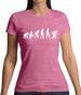 Evolution Of Man Roller Derby Womens T-Shirt