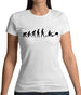 Evolution Of Man Rowing Machine Womens T-Shirt