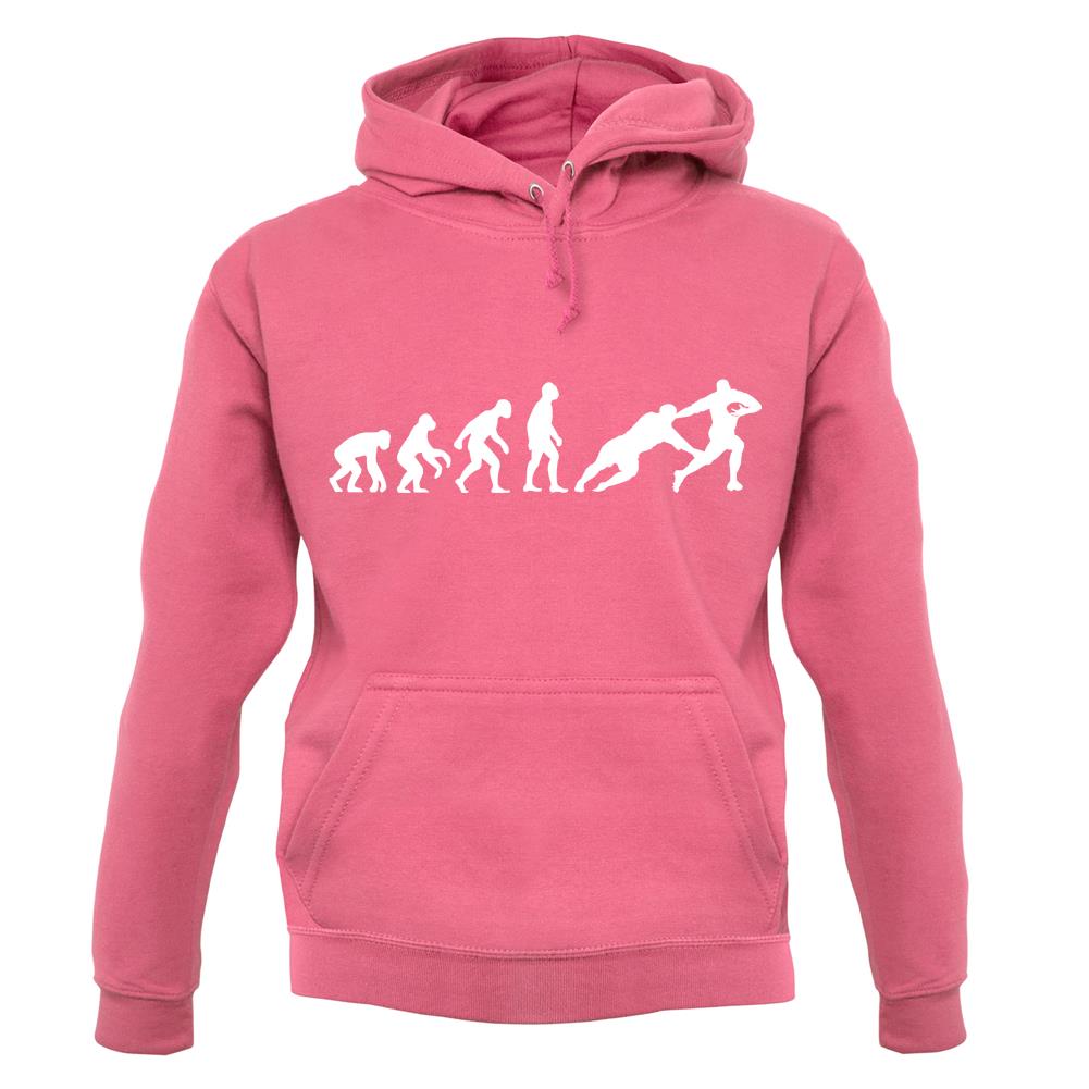 Evolution Of Rugby Line Out unisex hoodie