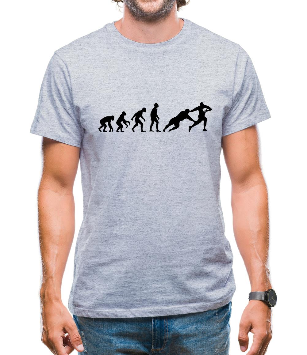 Evolution of Man Rugby Mens T-Shirt