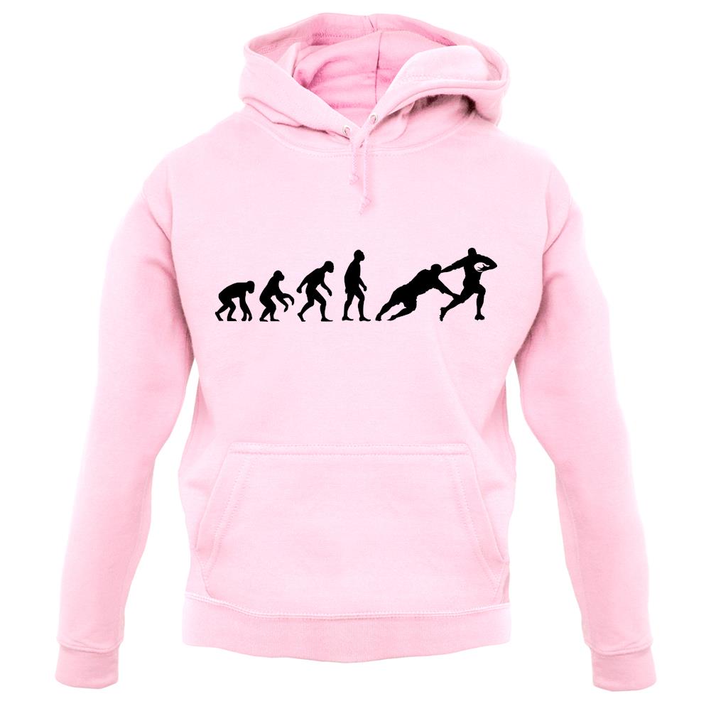 Evolution Of Rugby Line Out unisex hoodie