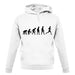 Evolution Of Man Running / Runner unisex hoodie