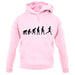 Evolution Of Man Running / Runner unisex hoodie