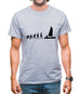 Evolution Of Man Sailing Mens T-Shirt
