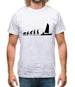 Evolution Of Man Sailing Mens T-Shirt