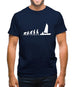 Evolution Of Man Sailing Mens T-Shirt