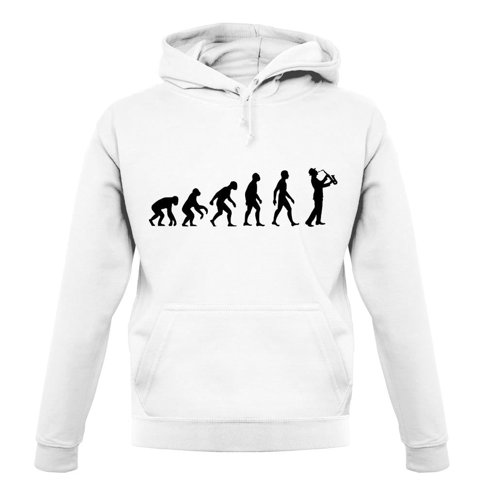 Evolution Of Man Saxophone Player unisex hoodie