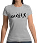 Evolution Of Man Shot Put Womens T-Shirt