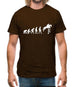 Evolution Of Man Show Jump Mens T-Shirt