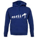 Evolution Of Man Show Jump unisex hoodie