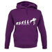 Evolution Of Man Show Jump unisex hoodie