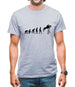 Evolution Of Man Show Jump Mens T-Shirt