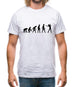 Evolution of man Singer / Singing Mens T-Shirt