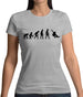 Dressdown Evolution of Man Skateboarding Womens T-Shirt