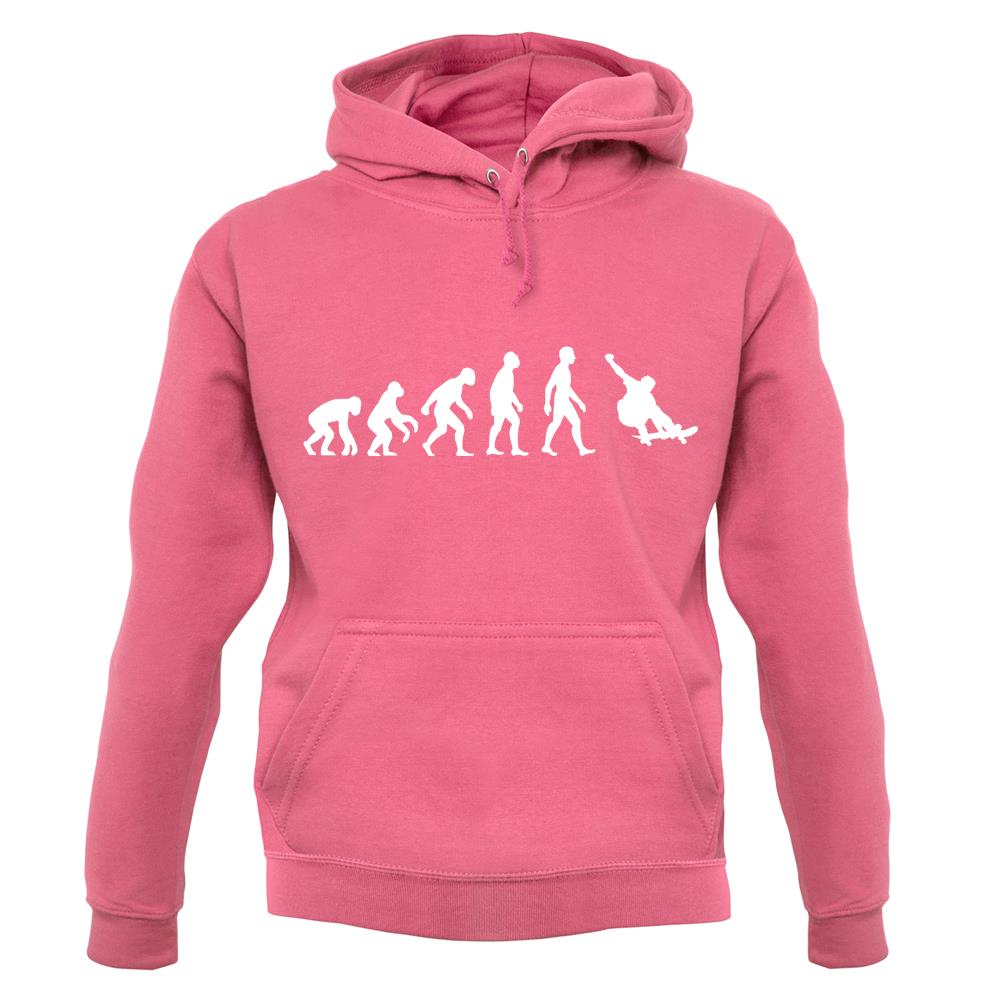 Dressdown Evolution of Man Skateboarding Unisex Hoodie