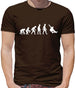 Dressdown Evolution of Man Skateboarding Mens T-Shirt