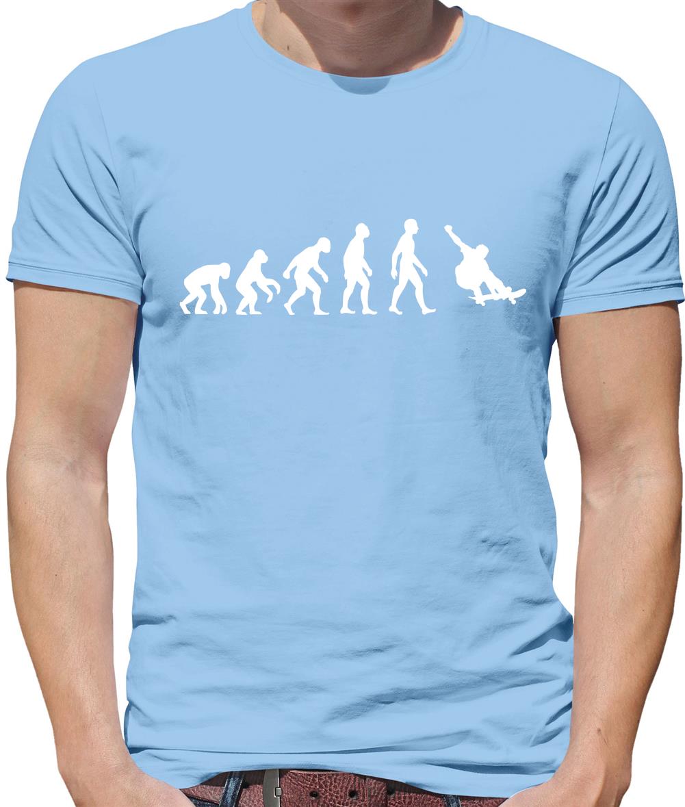 Evolution of Man Skateboarding Mens T-Shirt