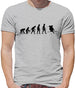 Dressdown Evolution of Man Skiing Mens T-Shirt