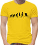 Dressdown Evolution of Man Skiing Mens T-Shirt