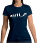 Evolution Of Man Ski Jump Womens T-Shirt