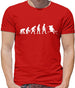 Dressdown Evolution of Man Skiing Mens T-Shirt