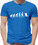 Dressdown Evolution of Man Skiing Mens T-Shirt