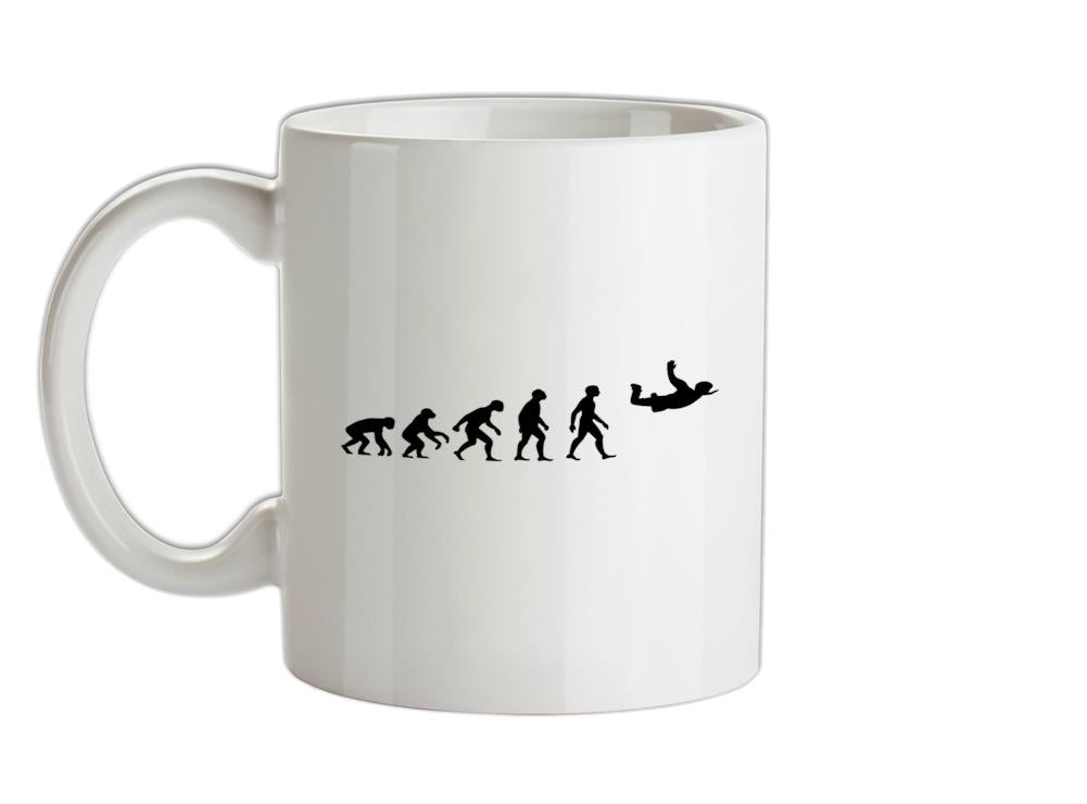 Evolution of Man Skydiver (Skydiving) Ceramic Mug