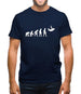 Evolution Of Man Skydiver (Skydiving) Mens T-Shirt