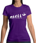 Evolution Of Man Skydiver (Skydiving) Womens T-Shirt
