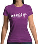 Evolution Of Man Snooker Womens T-Shirt