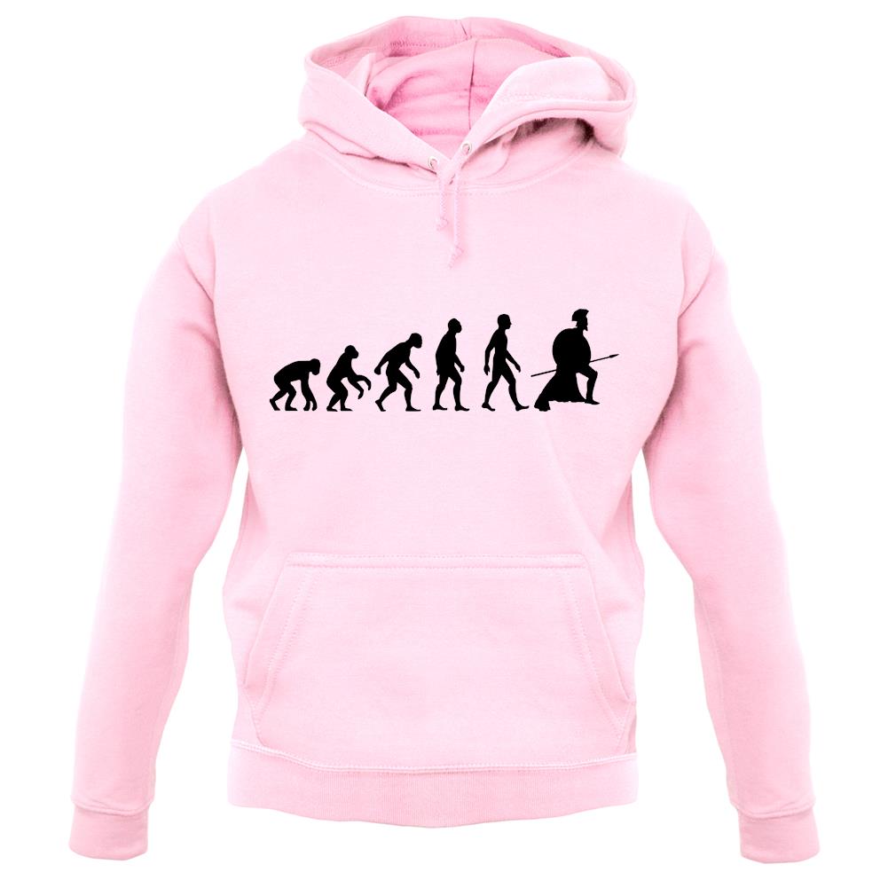 Evolution Of Man Spartan unisex hoodie