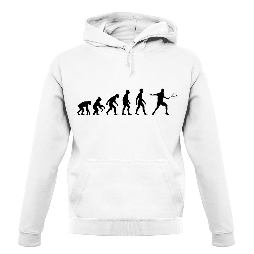Evolution Of Man Squash Player unisex hoodie