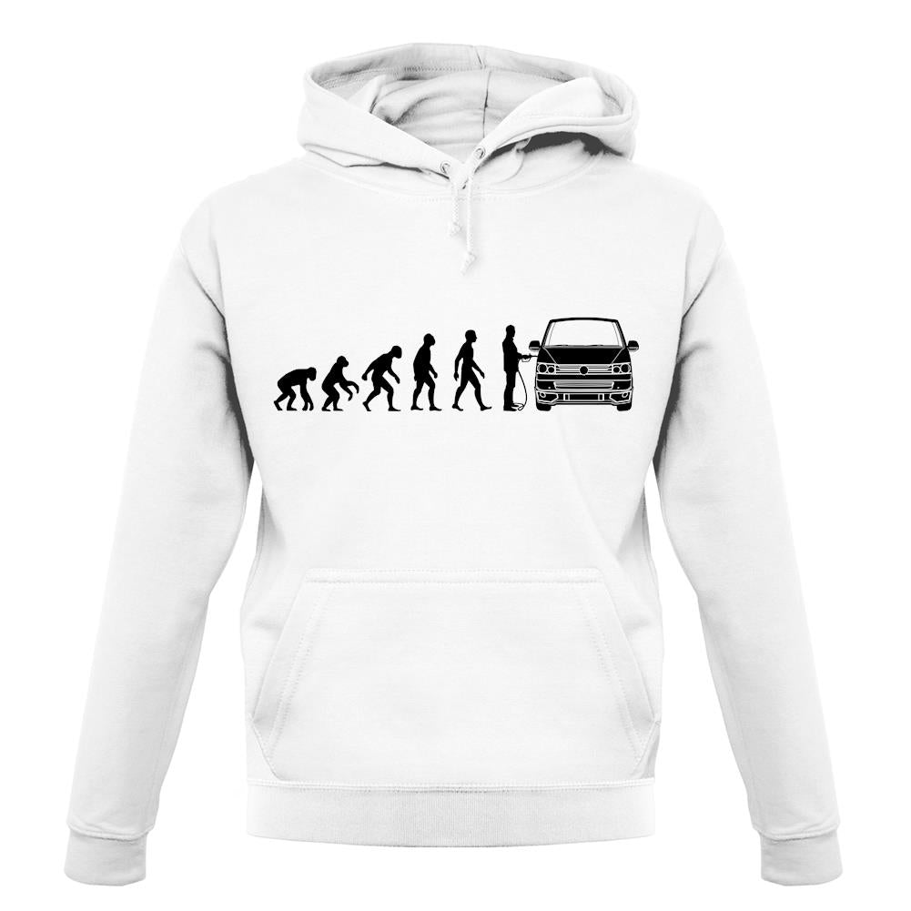 Evolution Of Man T5 Campervan unisex hoodie