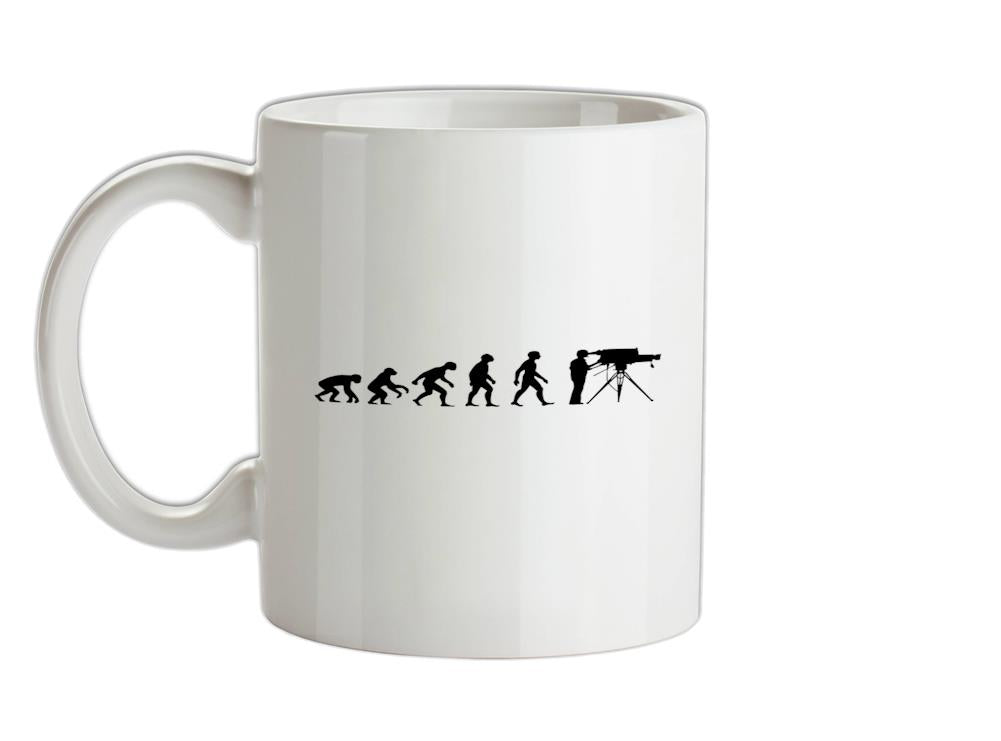 Evolution of Man Cameraman Ceramic Mug