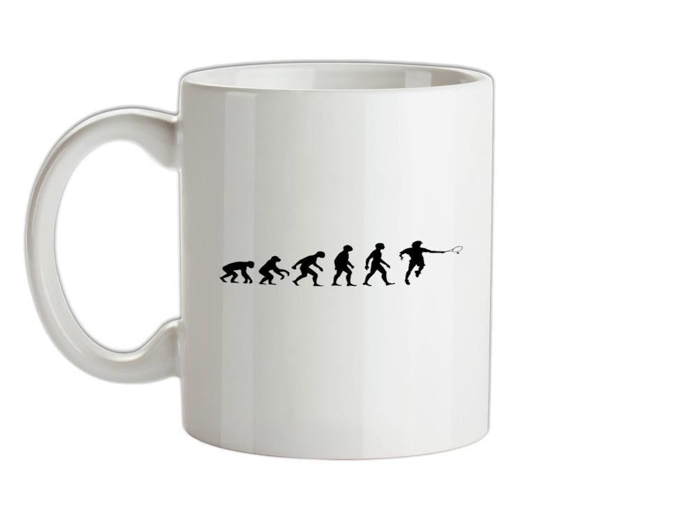 Evolution of Man Tennis Ceramic Mug