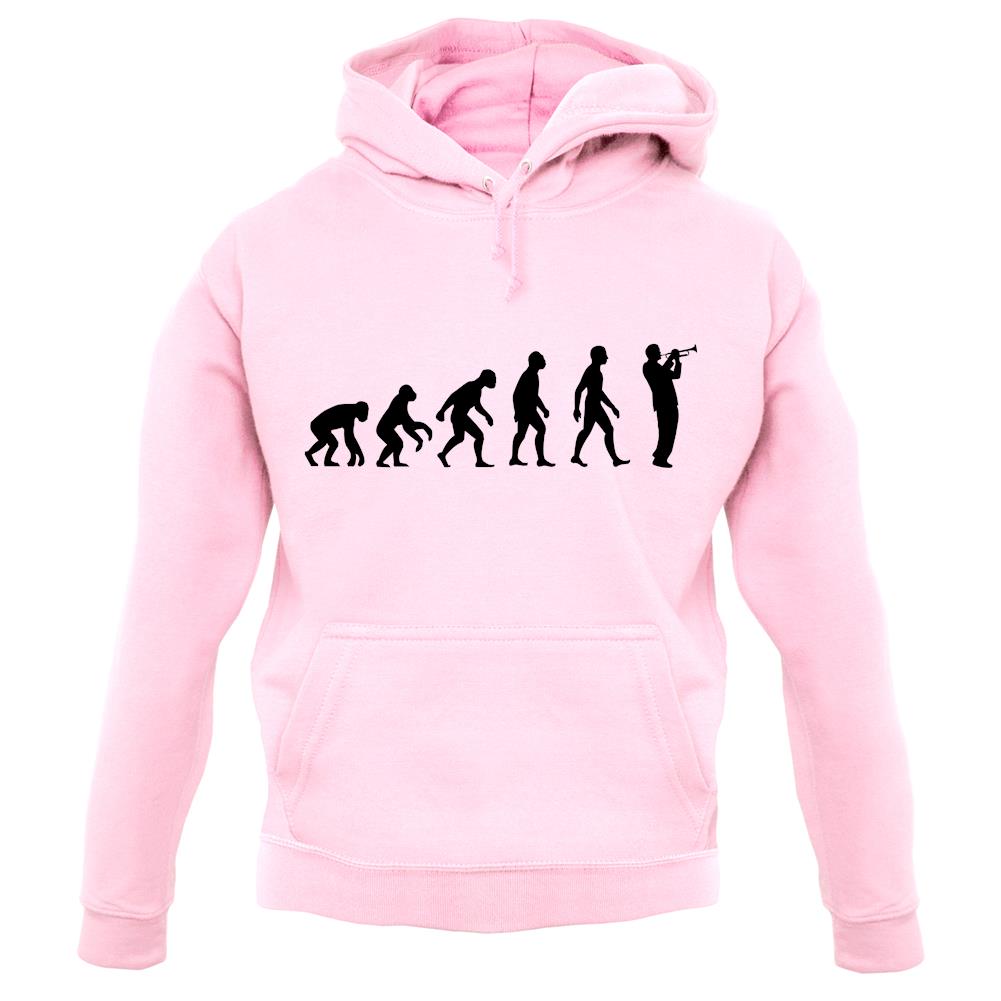 Evolution Of Man Trumpet Player unisex hoodie