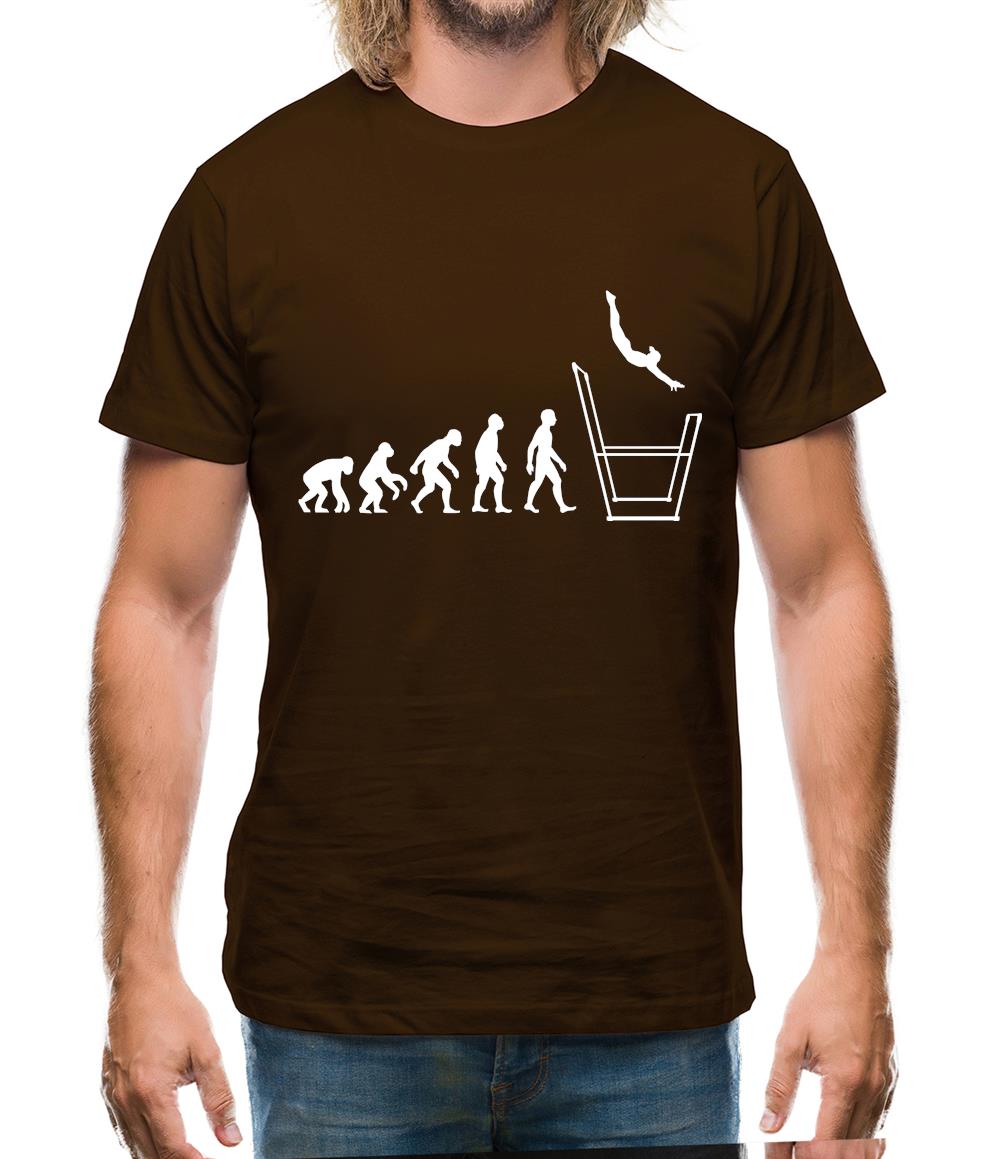 Evolution Of Man Uneven Bars Mens T-Shirt